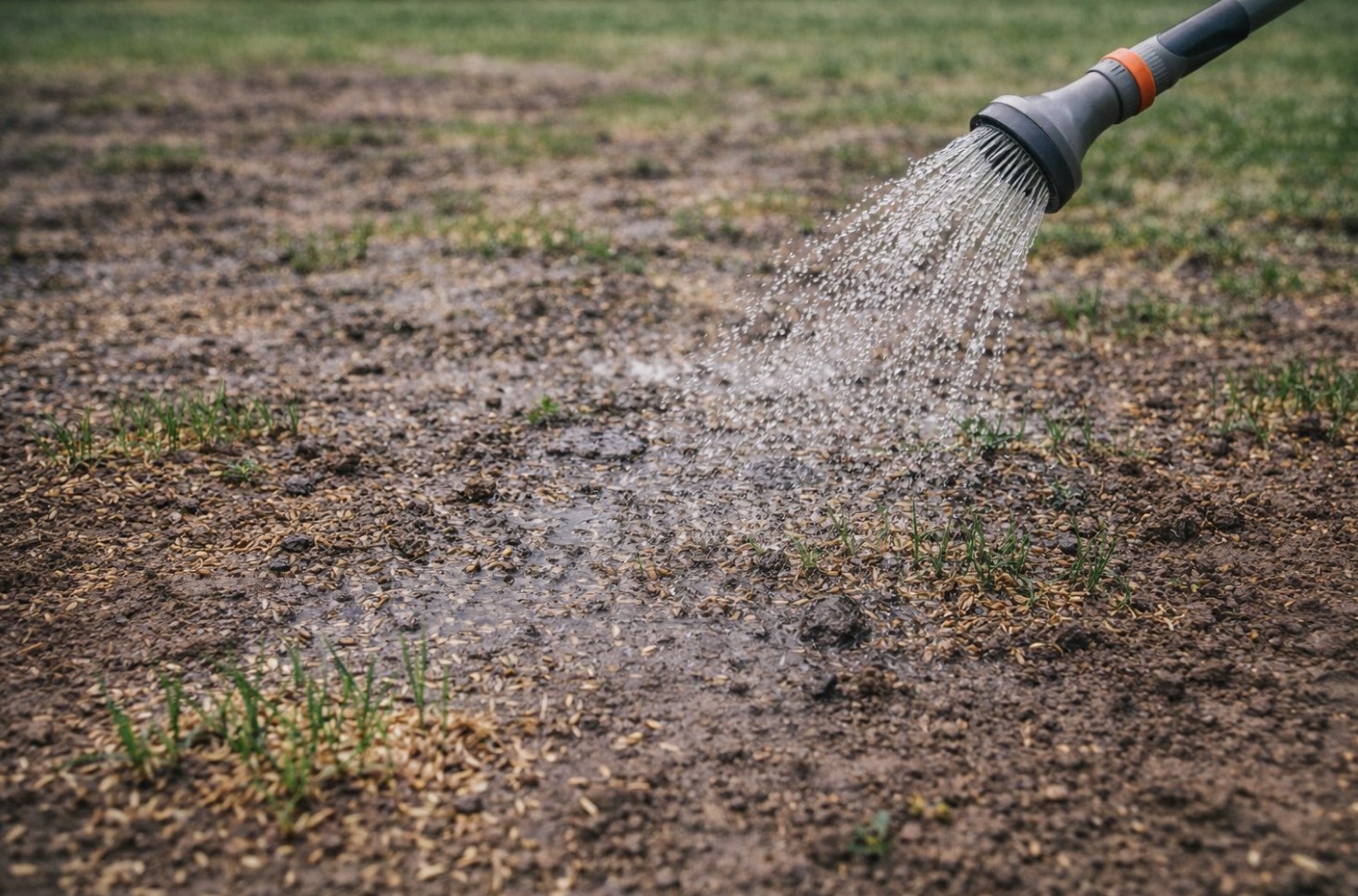 gęsty zielony trawnik